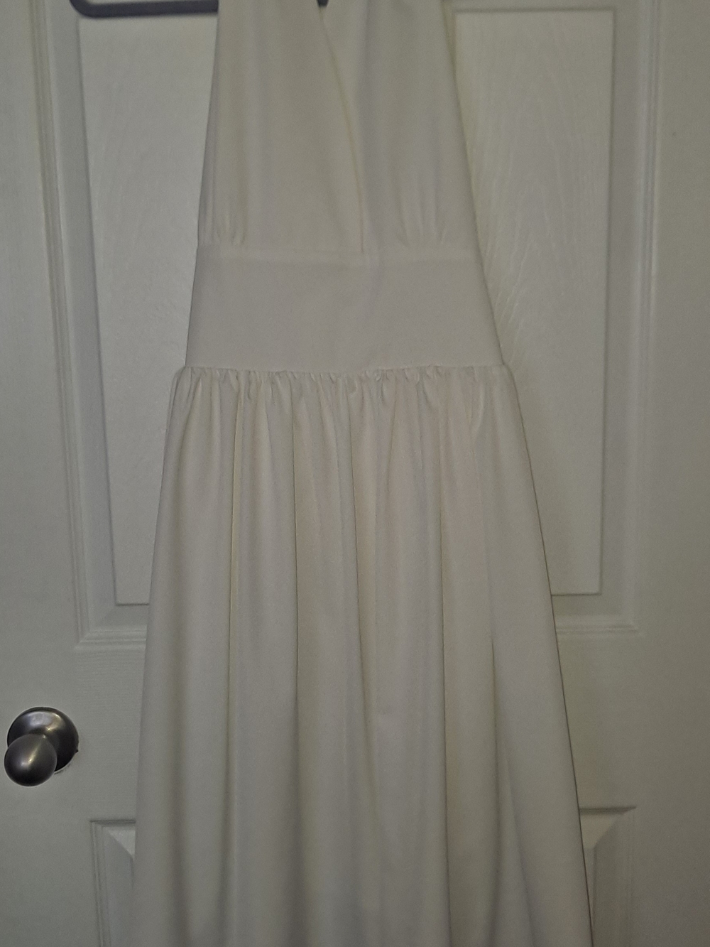 Elegant White Midi Swing Dress